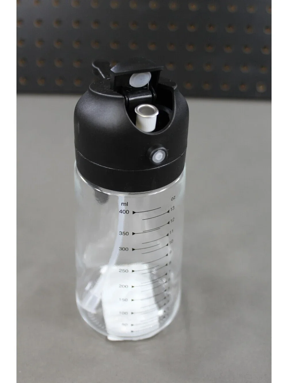 Clear Kitchen Oil Spray Bottle 400ml Mister with Handle